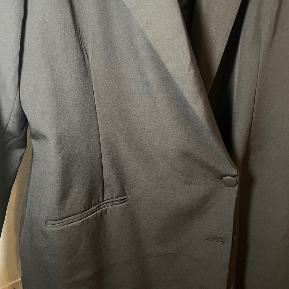 Missguided Black Blazer Single Button Dress - Picture 3 of 4